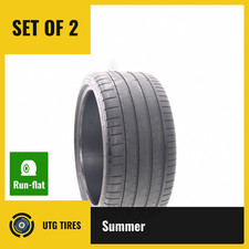 Set Of 2 Used 28530zr20 Michelin Pilot Super Sport Zp 95y - 7.532 Set Of 2 Used 28530zr20 Michelin Pilot Super Sport Zp 95y - 7.532