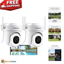 2-Pack 3MP 2K Outdoor Security Camera with AI Motion Detection  Night Vision