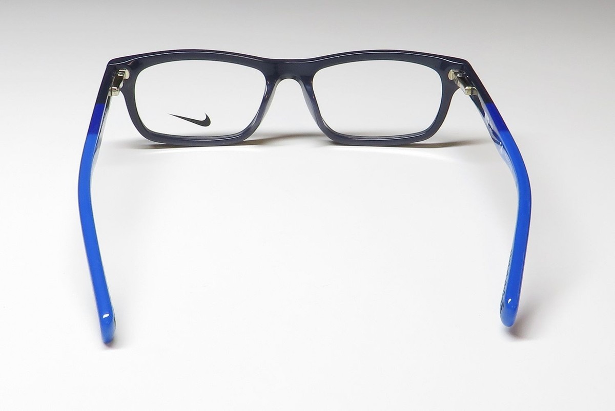 NEW NIKE 5535 EYEWEAR CHILDRENS-BOYS FULL-RIM BLUE SQUARE