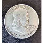 1959 Franklin Half Dollar Denver 50C Circulated Uncertified US Coin