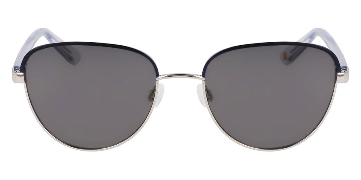 Anne Klein AK7094 Silver Women's Sunglasses 54mm New Authentic