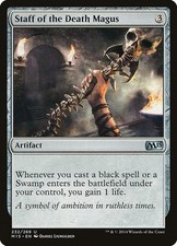Staff of the Death Magus 1x MtG 2015 m15 Core Edition PLAYED