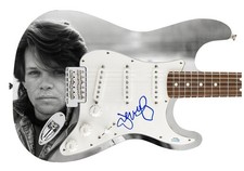 John Cougar Mellencamp Signed Autographed Photo Graphics Guitar ACOA