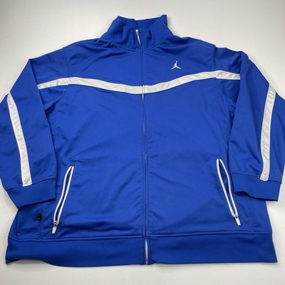 Vintage Air Jordan Early 00s Track Jacket Blue Royal White Mens Sz XXL