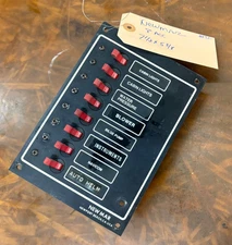NEWMAR DC BREAKER PANEL 8 ACC BREAKERS 7 1/2 X 5 3/8
