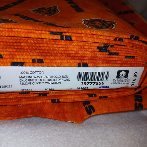 4 Yards NFL Chicago Bears Orange Cotton Canvas Fabric Fabric Traditions - Picture 7 of 8