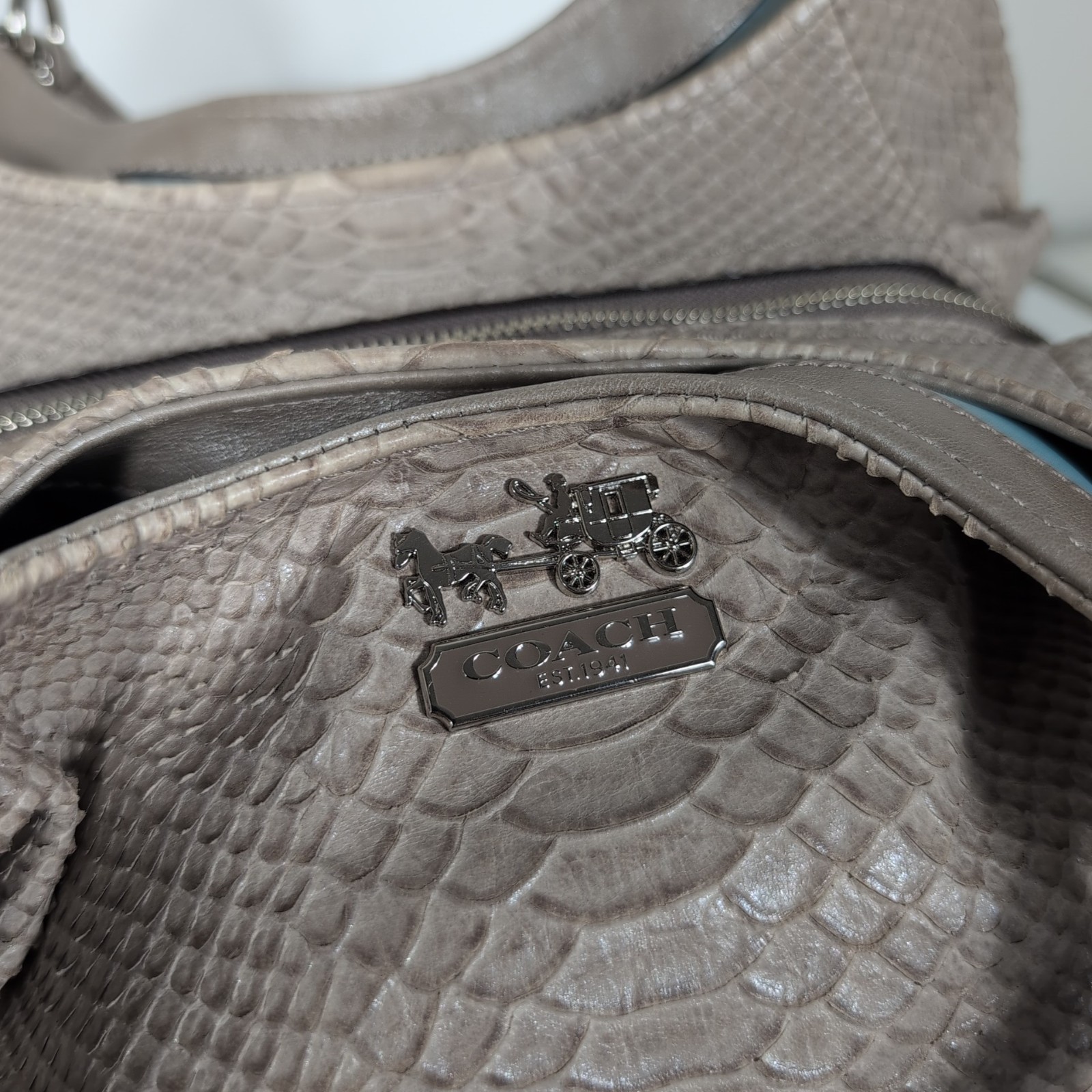 Coach Madison Limited Edition Python Embossed Lea… - image 8