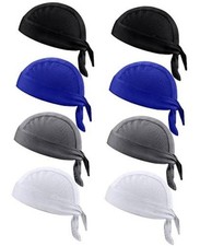 8 Pack Do Rags for Men As the Pictures Shown Colorful Simple Style