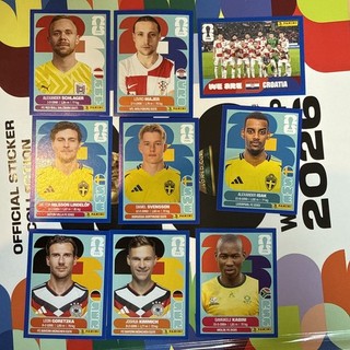 Blue Parallel FIFA World Cup 2026 Lot of 9 Paninin Stickers