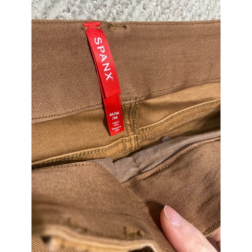 Spanx pull on cargo pants women’s size M brown high rise utility - Picture 4 of 4