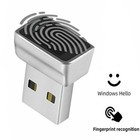 Portable USB Fingerprint Reader Module For Windows 7/8/8.1/10/11 Side Unlock f