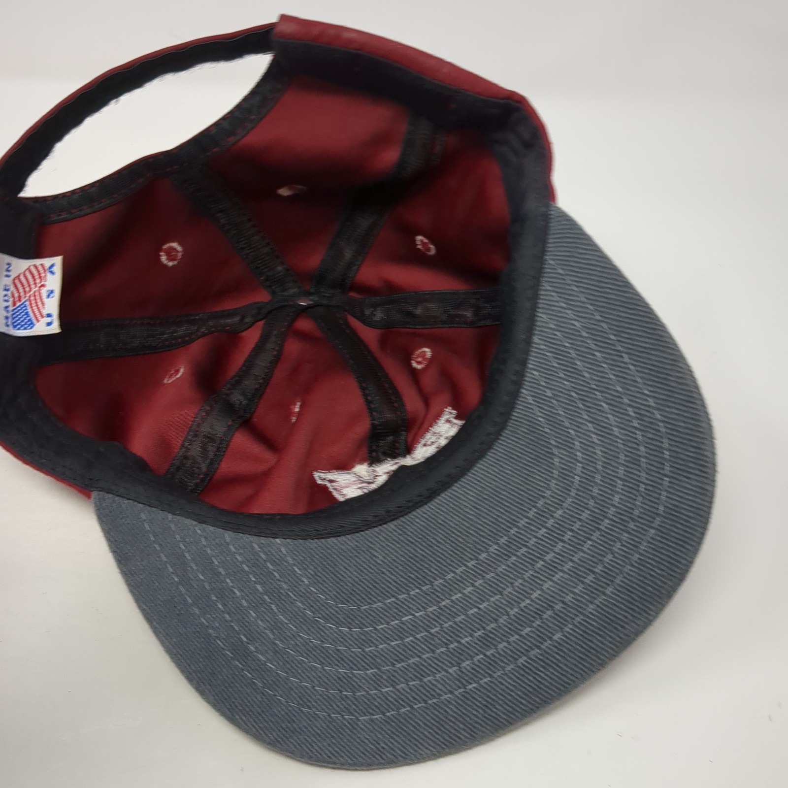RM Mechanical Strapback Baseball Cap Red One Size… - image 8