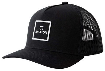 Brixton Alpha Block NP MP Men's Trucker Hat - Black - New