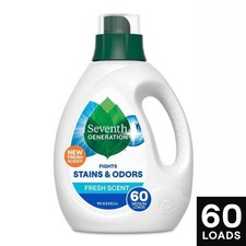 Laundry Detergent 60L - Fresh - 90oz: Phos-Free, No Animal By-Product 0.01 per gallon