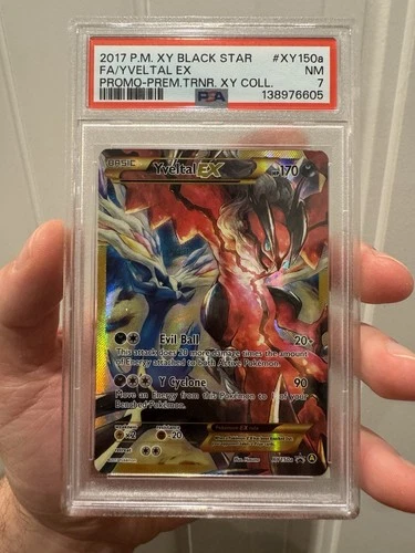 Pokémon TCG Yveltal EX #XY150a PSA 7 NM Black Star