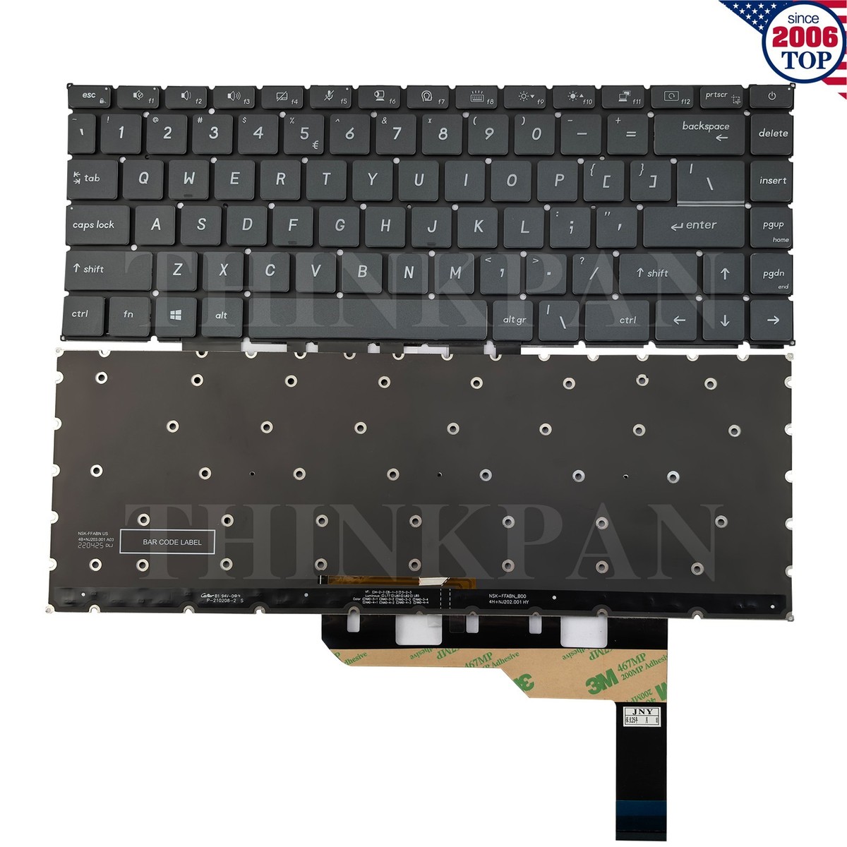 New US Backlit Keyboard for MSI Modern 15 A10M A10RAS A10RBS MS