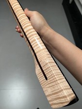 AAAA 22frets Gloss White blocks Inlay Rosewood Flame Maple Electric Guitar Neck