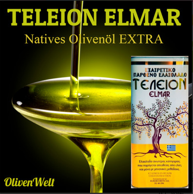 TELEION ELMAR E.V.O.O. 5 Liter Natives Olivenöl EXTRA aus KRETA - Neue Ernte 26