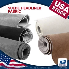 Automotive Roof lining Replace Headliner Material Suede Fabric Foam Backing
