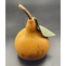 Vintage Decorative Pear Shaped Gourd Decor 7.5" Tall YK