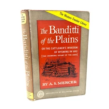 Banditti of the Plains 1959 Western Frontier Library Wyoming Cattle War History