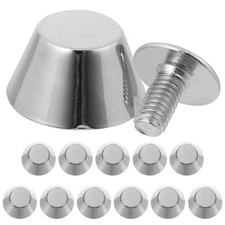 20Pcs Silver Zinc Alloy Handbag Feet Nailheads Durable Metal Studs for DIY Bags