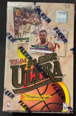 1993-94 Fleer Ultra Basketball Series 1 Hobby Box  SCORING KINGS *READ*