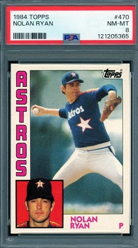1984 Topps # 470 Nolan Ryan HOF PSA 8 NM-MT Astros Rangers (121205365)