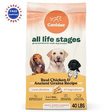 Dog Food Canidae All Life Stages 40 lb Real Chicken Ancient Grains Recipe High 2.37 per pound