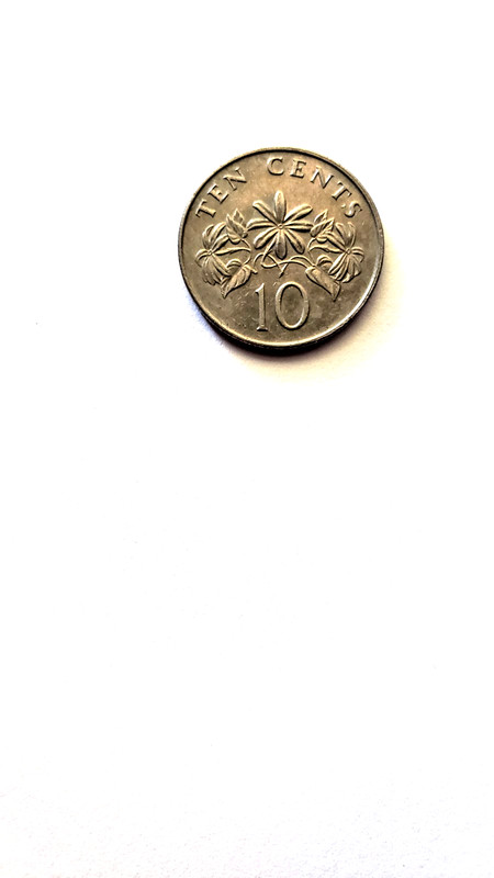 1986 SINGAPORE 10 CENTS - CIRCULATED - KM51