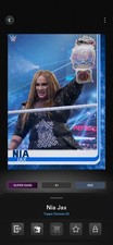 NIA JAX 2020 WWE TOPPS SLAM TOPPS CHROME 20 SUPER RARE DIGITAL CARD!!!!!!!