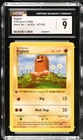 CGC 9 MINT Diglett 47/102 1st Edition Shadowless Base Set Pokemon Card