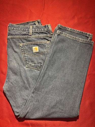 Carhartt FR Jeans Mens 36x30* Blue Flame-Resistant Relaxed Work Denim