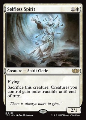 Selfless Spirit - 129 - TDC - Near Mint - MTG