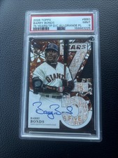 BARRY BONDS PSA 9 2026 TOPPS #75YA-BBO 75 YEARS OF DIE-CUT AUTO ORANGE 06/25
