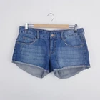 Billabong Womens Size 30 10 - 12 Blue Rolled Hem Short Sorts 100% Cotton