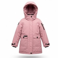 Canada Weathergear Kids Puffer Parka Jacket Pink Hooded Size M 10-12 NWT