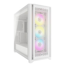 Corsair Case Midi Tower 5000D RGB Bianco con Ventole RGB Multi Colore