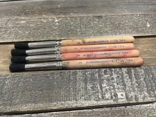 Lot of 4 M.Grumbacher N.Y. 1130 U.S.A. #3 Artist Paint Brush Used