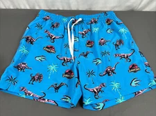 NWOT Chubbies The Ferocious Bites Jurassic Park 5.5" Classic Swim Trunks Medium