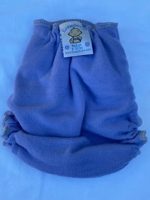 Cubierta de jersey de lana periwinkle mediana Loveybums. Ajuste 9-22 libras Foto 2 de 2