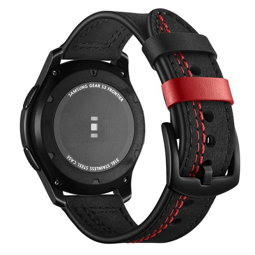Correa de reloj de pulsera de cuero genuino para Samsung Galaxy Watch 3 45 mm - Imagen 4 de 11