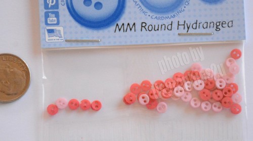 Micro Mini Round Buttons / Sew-Thru Round / Jesse James / 10 Colors to Choose - Picture 5 of 11