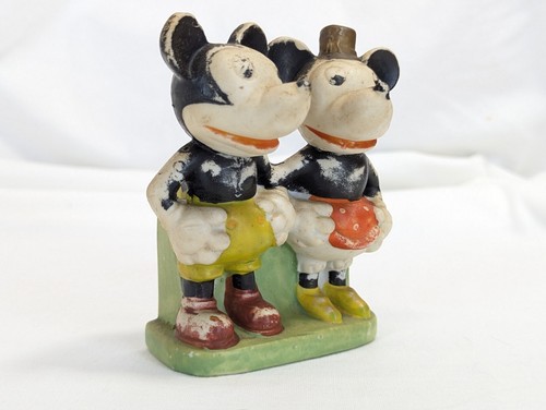 Vintage Mickey and Minnie Ceramic Toothbrush Holder - Bild 2 von 15