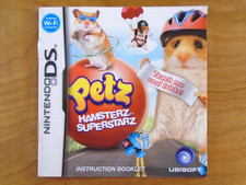 Petz Hamsterz Superstarz Nintendo DS Manual Only Instruction Booklet