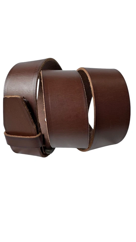 Винтажный мужской ремень TIMBERLAND коричневый натуральная кожа размер 34 - Изображение 4 из 4