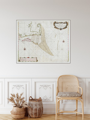 1675 Roggeveen Sea Chart Map of Cape Cod, Martha's Vineyard and Nantuket Print