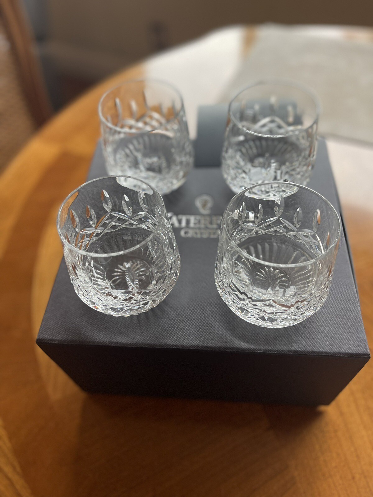 Waterford Lismore Old Fashioned Glasses 9oz Set of 4 Glasses