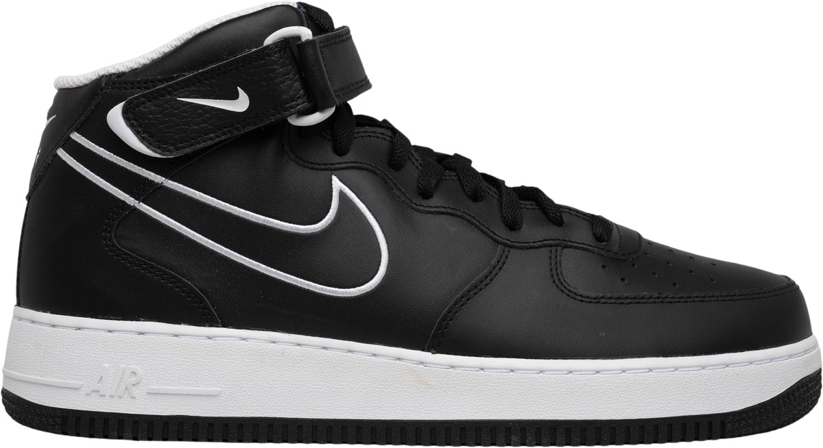 Nike Air Force 1 '07 Leather Mid Black White for Sale Nike Air Force 1 '07 Leather Mid Black White for Sale