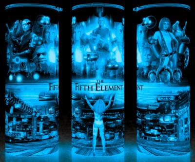 Glow in the Dark The Fifth Element 90s Scifi Action Movie Cup Mug Tumbler 20 oz